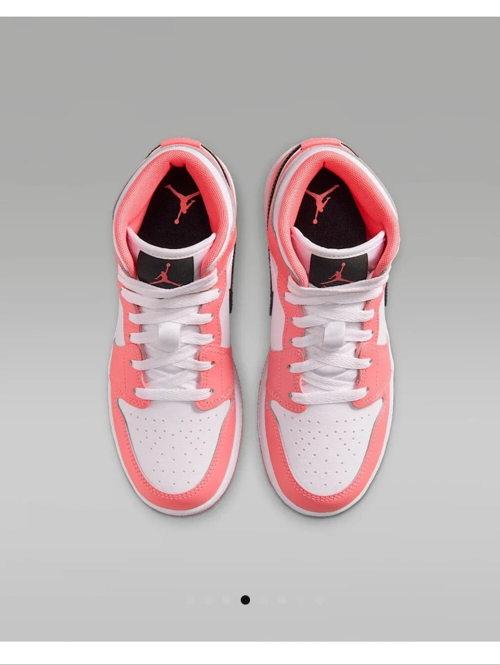 Bling Jordan 1 Mid Girls Sneakers Shoes Customized With Black Swarovski Crystals